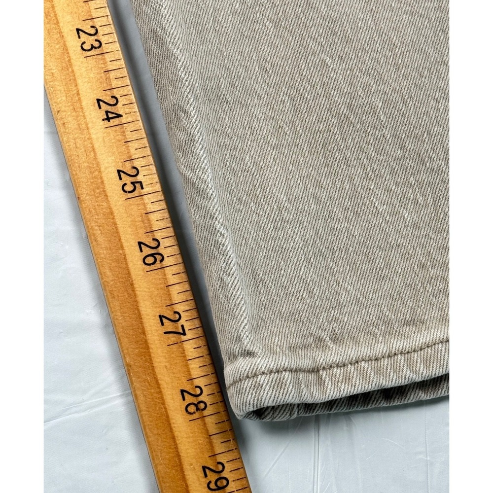 Abercrombie & Fitch Curve Love The 90s Relaxed Jean High Rise Tan 26 2s - Picture 3 of 10
